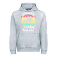Heather Grey someone in florida loves me t  shirt someone in florida loves me funny Urban Hoodie - linhVisuals
