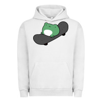 Pigment Lunar Rock skateboarding frog Urban Hoodie - linhVisuals