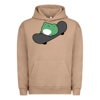 Pigment Burro skateboarding frog Urban Hoodie - linhVisuals