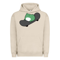 Pigment French Oak skateboarding frog Urban Hoodie - linhVisuals