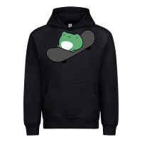Black skateboarding frog Urban Hoodie - linhVisuals