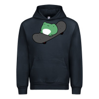 Navy skateboarding frog Urban Hoodie - linhVisuals