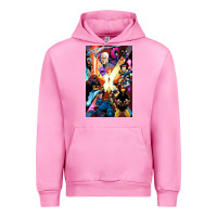 Fuchsia Pink x men 3 Urban Hoodie - linhVisuals