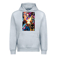 Heather Grey x men 3 Urban Hoodie - linhVisuals