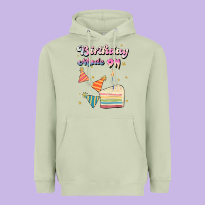 Birthday Mode On Heavyweight Hoodie Designed By Jahusdesignshop