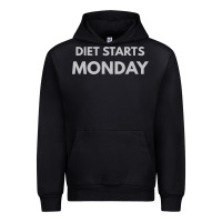 Black diet starts monday Urban Hoodie - linhVisuals