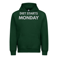 Forest Green diet starts monday Urban Hoodie - linhVisuals