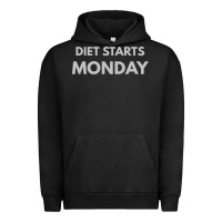 Pigment Black diet starts monday Urban Hoodie - linhVisuals
