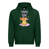 Forest Green papa frog Urban Hoodie - linhVisuals