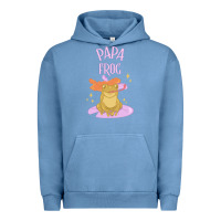 Pigment Pebble Blue papa frog Urban Hoodie - linhVisuals