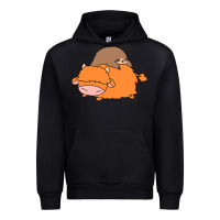 Black sloth and highland cow Urban Hoodie - linhVisuals