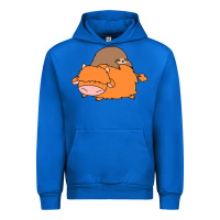 Cobalt sloth and highland cow Urban Hoodie - linhVisuals
