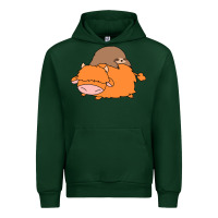Forest Green sloth and highland cow Urban Hoodie - linhVisuals