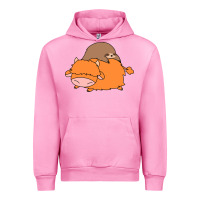 Fuchsia Pink sloth and highland cow Urban Hoodie - linhVisuals