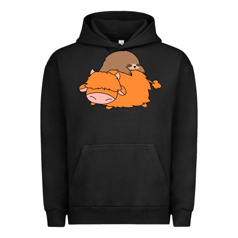 Sloth And Highland Cow Urban Hoodie by linhVisuals | Teevron
