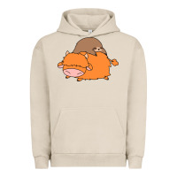 Pigment French Oak sloth and highland cow Urban Hoodie - linhVisuals