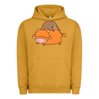 Pigment Peanut Butter sloth and highland cow Urban Hoodie - linhVisuals