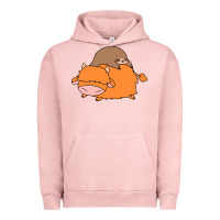 Pigment Salmon sloth and highland cow Urban Hoodie - linhVisuals