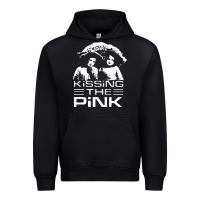 Black gift for men kissing the pink Urban Hoodie - linhVisuals