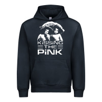 Navy gift for men kissing the pink Urban Hoodie - linhVisuals