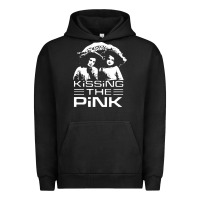 Pigment Black gift for men kissing the pink Urban Hoodie - linhVisuals