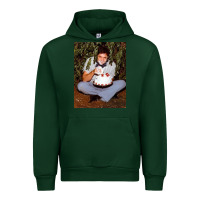 Forest Green johnny cash eating cake in a bush Urban Hoodie - linhVisuals