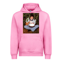 Fuchsia Pink johnny cash eating cake in a bush Urban Hoodie - linhVisuals