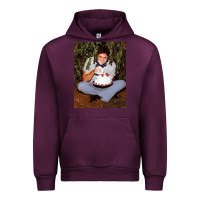 Mauve Wine johnny cash eating cake in a bush Urban Hoodie - linhVisuals