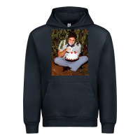 Navy johnny cash eating cake in a bush Urban Hoodie - linhVisuals