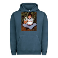 Pigment Midnight Navy johnny cash eating cake in a bush Urban Hoodie - linhVisuals