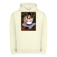 Pigment Pistachio johnny cash eating cake in a bush Urban Hoodie - linhVisuals