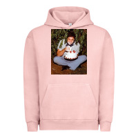 Pigment Salmon johnny cash eating cake in a bush Urban Hoodie - linhVisuals
