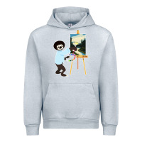Heather Grey bob sloth Urban Hoodie - linhVisuals