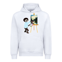 White bob sloth Urban Hoodie - linhVisuals