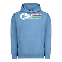 Pigment Pebble Blue #commodore 64 Urban Hoodie - linhVisuals