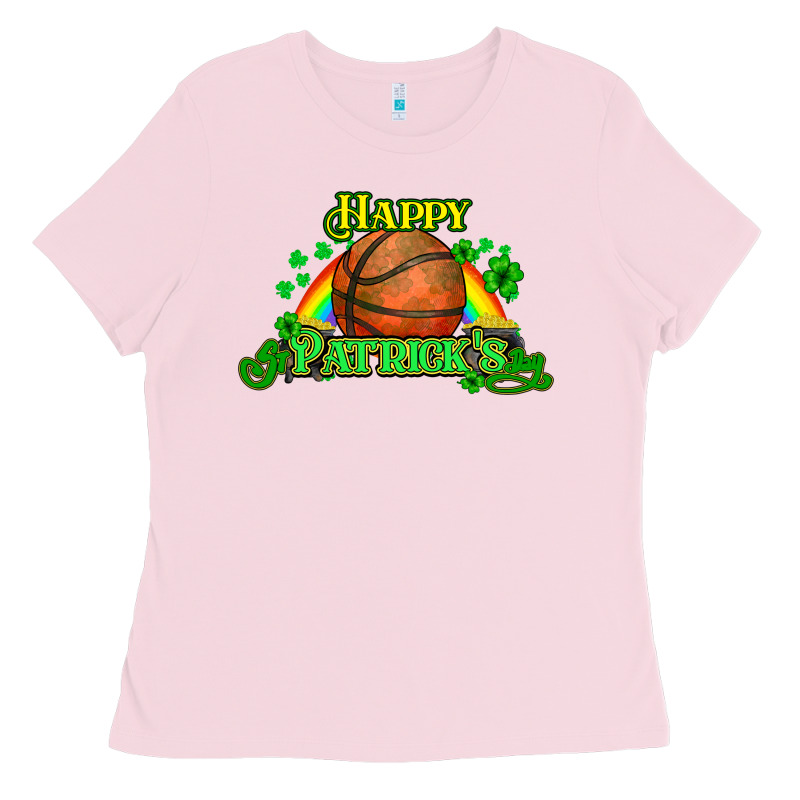 St. Patrick's Day Basketball Ladies Tee by HowdyJamesFarm | Teevron