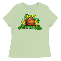 Matcha St. Patrick's Day Basketball Ladies Tee - HowdyJamesFarm