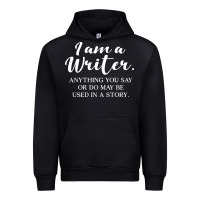 Black i am a writer Urban Hoodie - linhVisuals