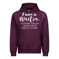 Mauve Wine i am a writer Urban Hoodie - linhVisuals