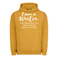 Pigment Peanut Butter i am a writer Urban Hoodie - linhVisuals