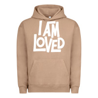 Pigment Burro i am loved Urban Hoodie - linhVisuals