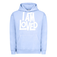 Pigment Grape Ice i am loved Urban Hoodie - linhVisuals