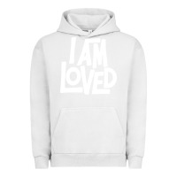 Pigment Lunar Rock i am loved Urban Hoodie - linhVisuals