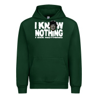 Forest Green i know nothing Urban Hoodie - linhVisuals