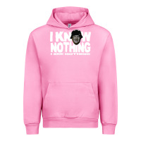 Fuchsia Pink i know nothing Urban Hoodie - linhVisuals