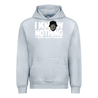 Heather Grey i know nothing Urban Hoodie - linhVisuals