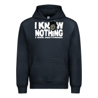 Navy i know nothing Urban Hoodie - linhVisuals
