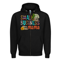 Black small business mama Zipper Hoodie - AdoDesignShop