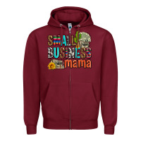 Burgundy small business mama Zipper Hoodie - AdoDesignShop