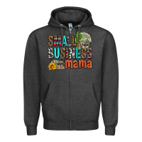 Charcoal Heather small business mama Zipper Hoodie - AdoDesignShop